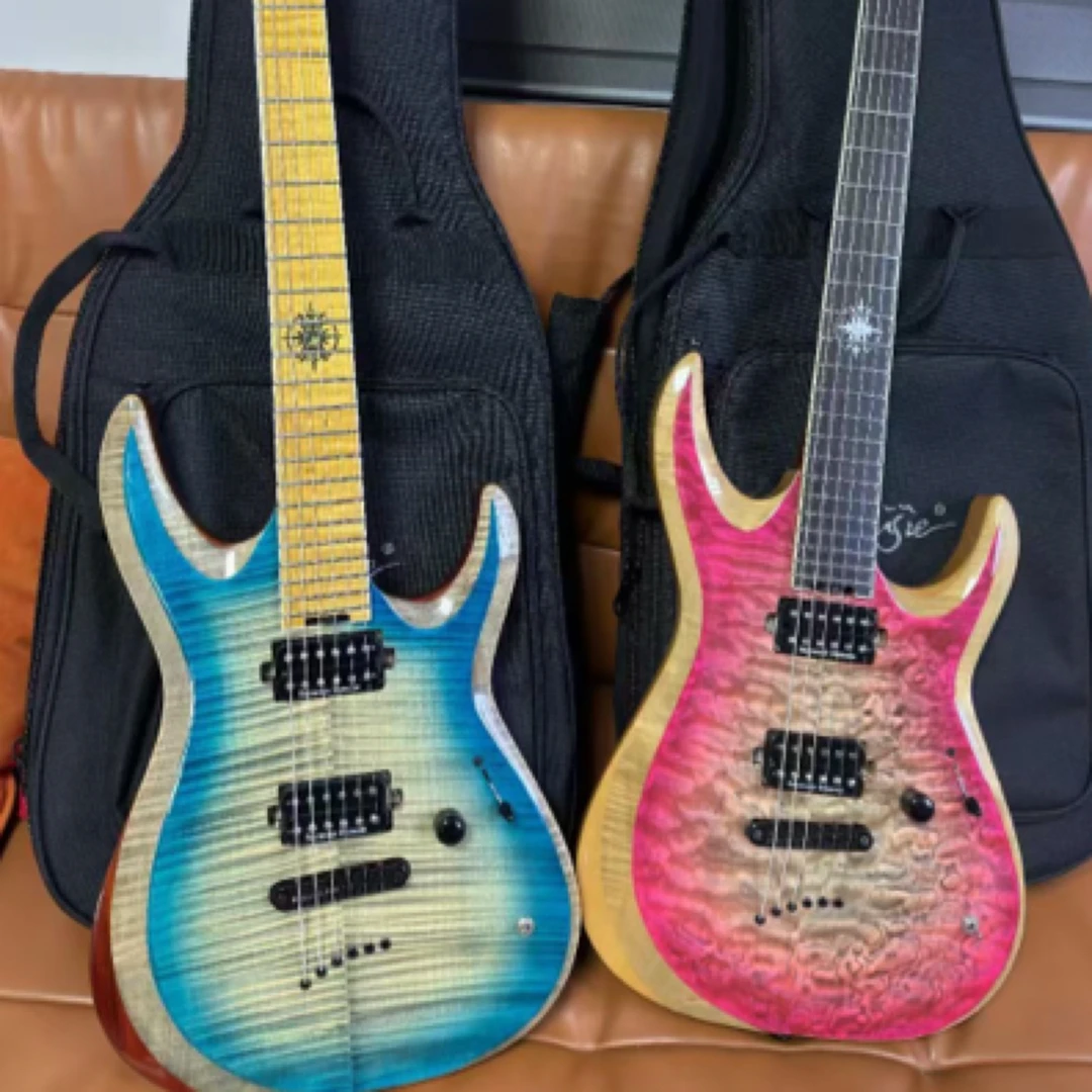 世杰SHIJIE电吉他电贝斯特价初学进阶专业练习吉他单摇双摇多款