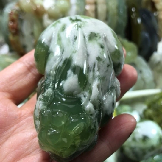 未镶嵌岫玉手把手把