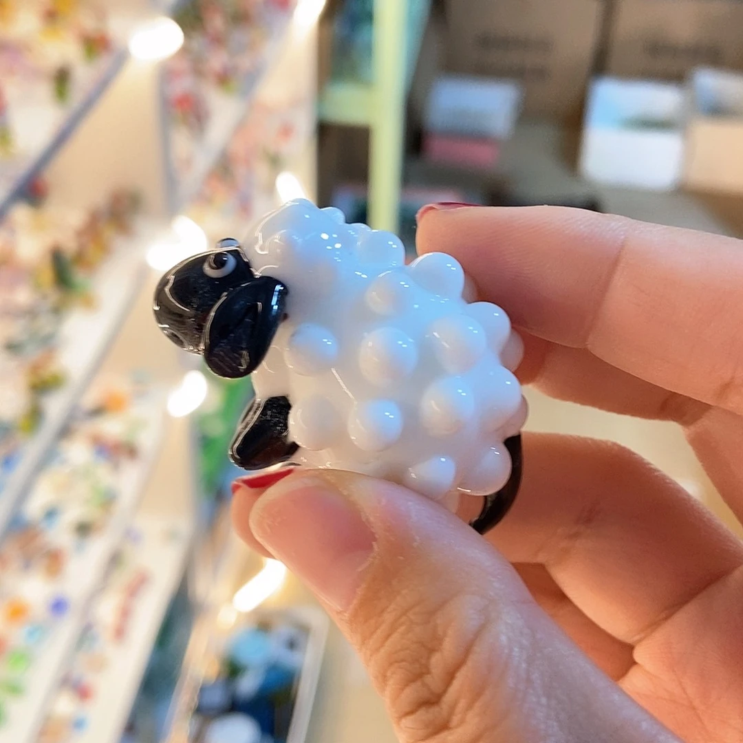 琉璃手工艺品小羊