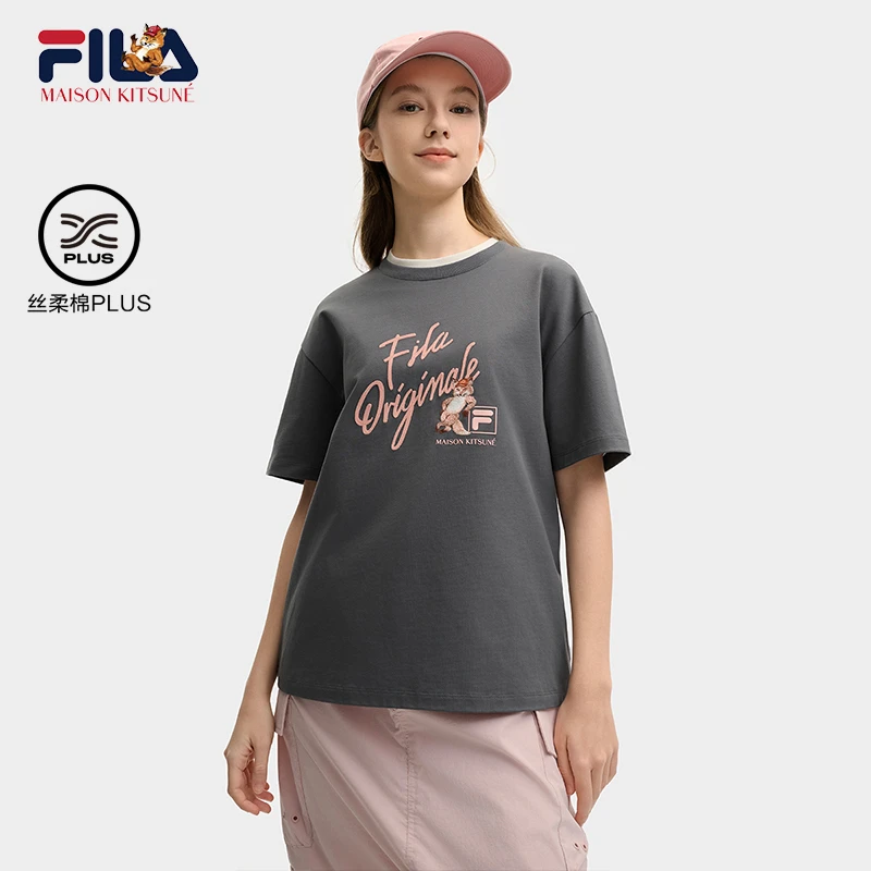 FILA/斐乐女款【小狐狸联名多彩T】夏新款潮流时尚短袖F11W529122F