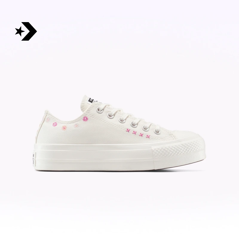 匡威AllStarLift女花卉厚底增高休闲板鞋CONVERSE A15008C