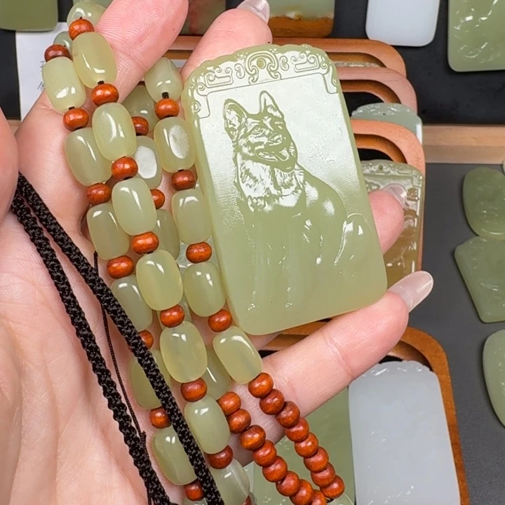 石材昆仑山脉生肖狗