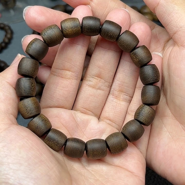 手串沉香白棋玉化