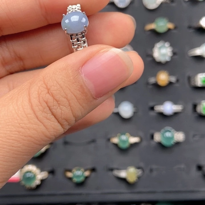 翡翠未镶嵌戒指戒指