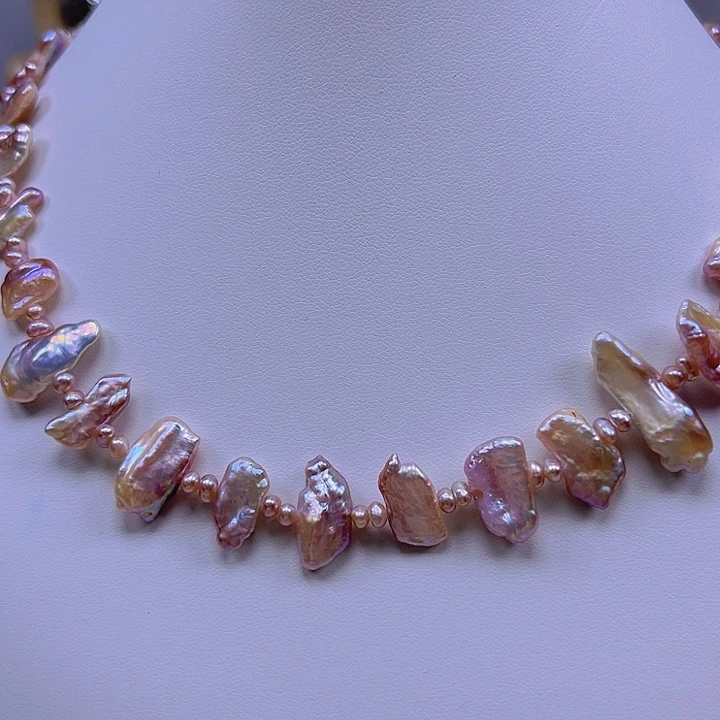 淡水珍珠颈饰合金也*了