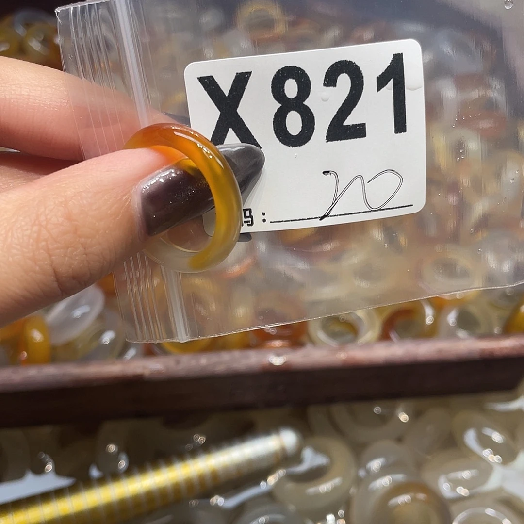 玛瑙/玉髓未镶嵌戒指821