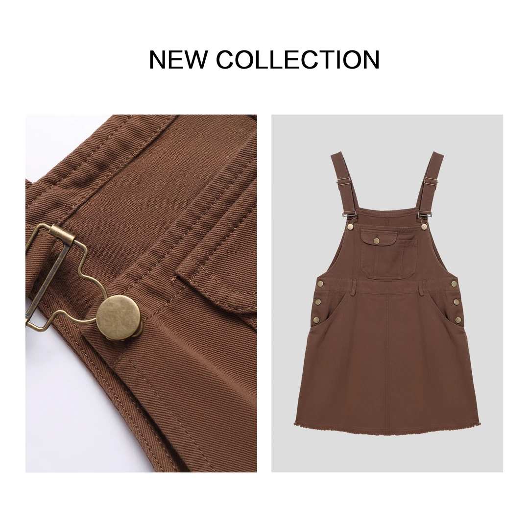 【小依专享】 U1F38001B 纯棉女士背带裙-8001