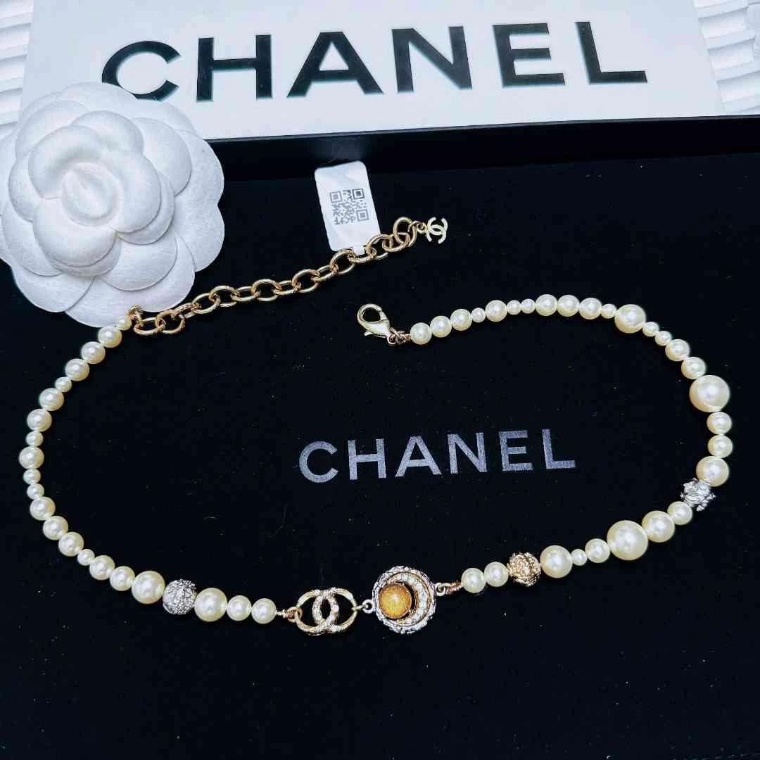 95新 Chanel/香奈儿 柚礼中古/香奈儿星月珍珠项链LZ502089