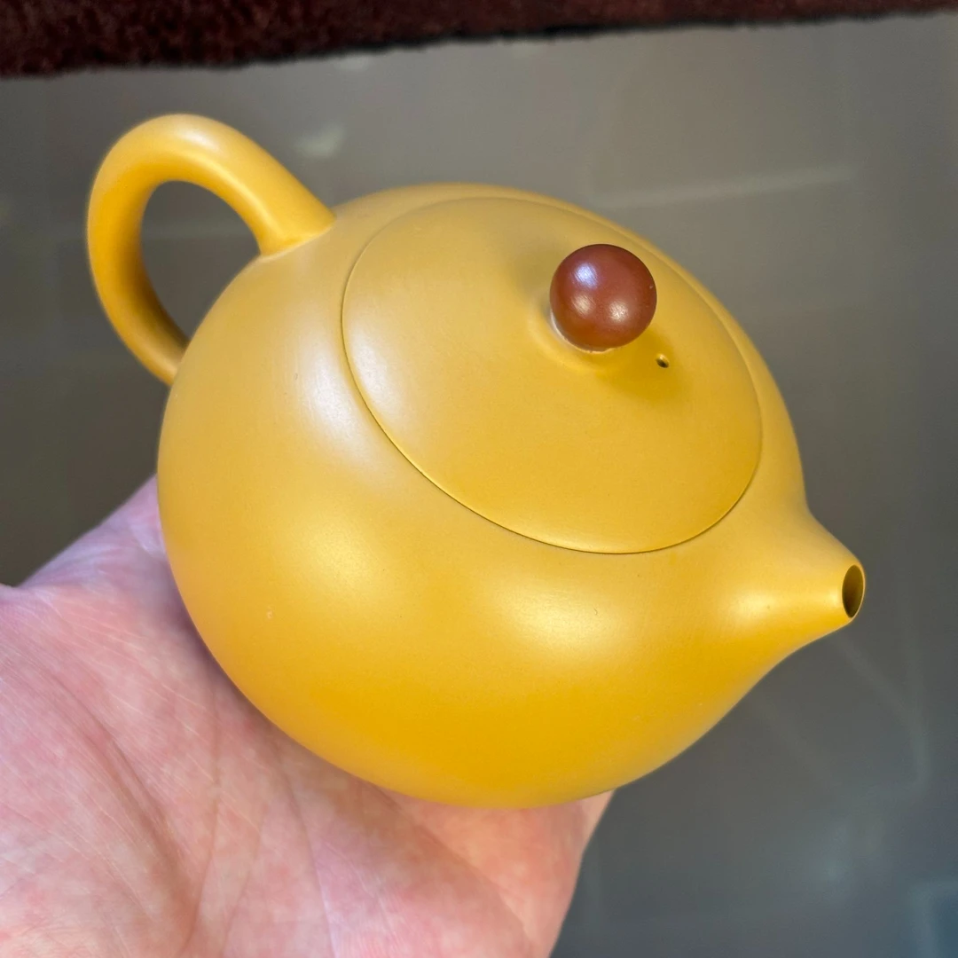 黄段泥素面短嘴西施壶