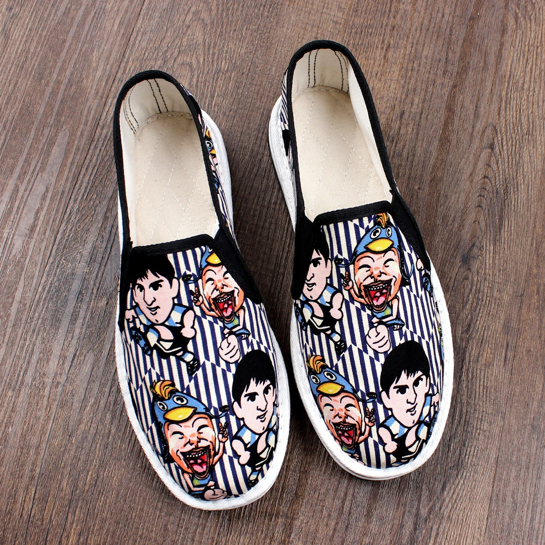 2025新款夏季老北京布鞋男透气手工千层底轻便耐磨软底不累脚休闲