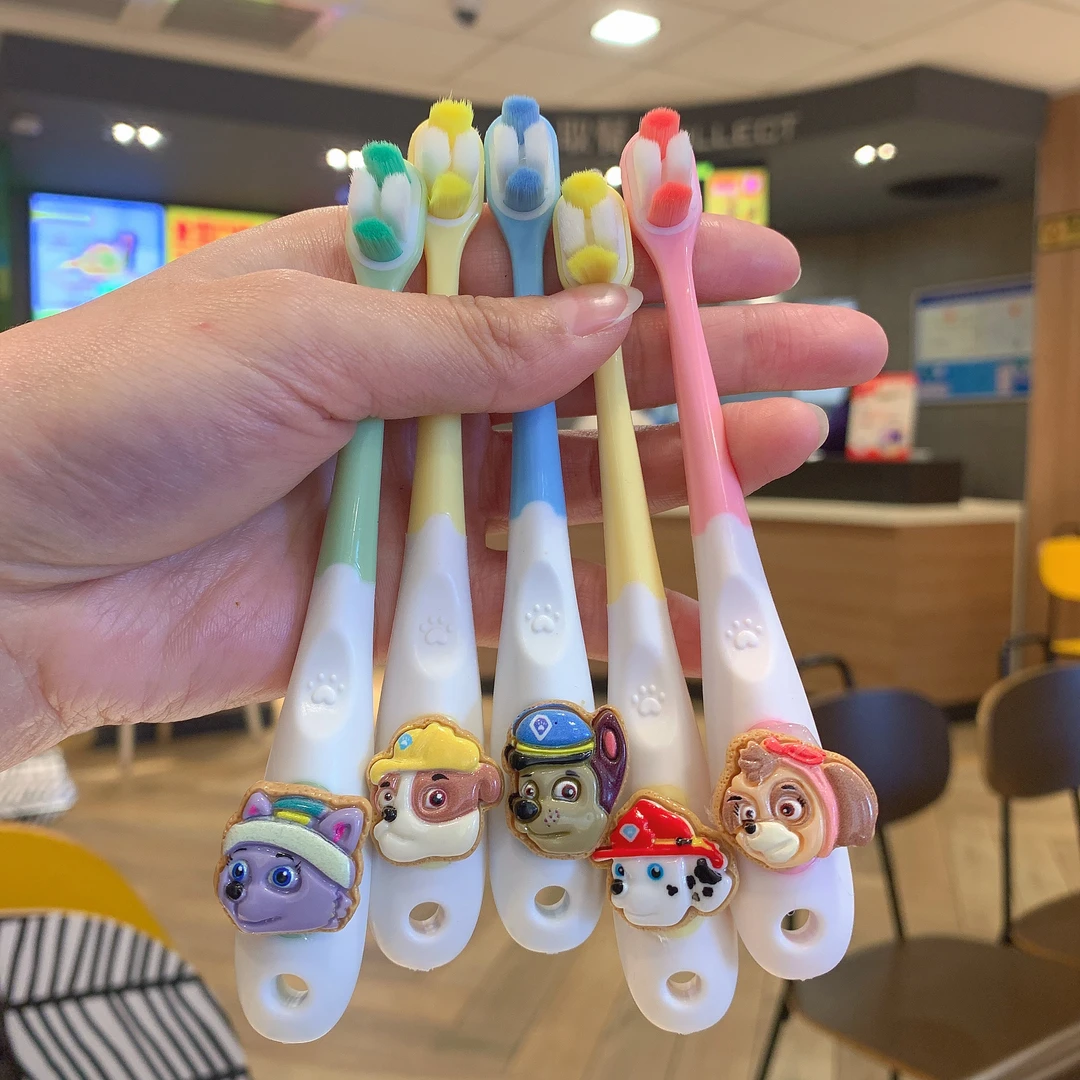 【5支万毛刷】汪汪队奥特曼儿童牙刷软毛3到12岁到乳牙刷牙刷套装