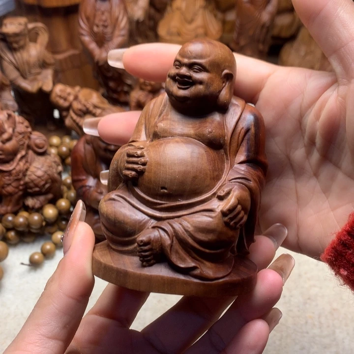 檀香木其他老山檀香手把件瑕疵