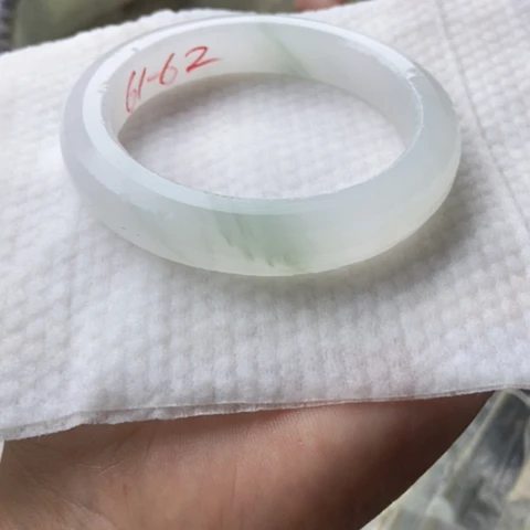 春***雪石英质玉（金丝玉）未镶嵌手镯加工定制