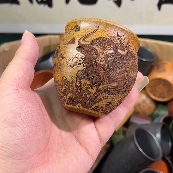 茶杯紫砂全手工紫砂主人杯