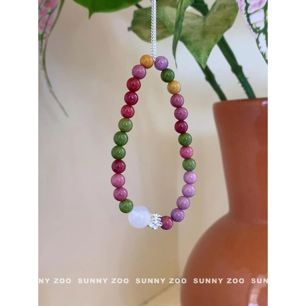 非金属仿珍珠手链 漫山野 新中式复古串珠手串小众叠戴手作手链