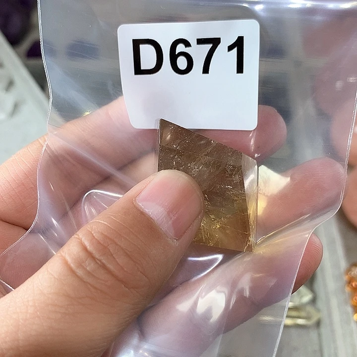 水晶天然水晶柱子D671未镶嵌双*