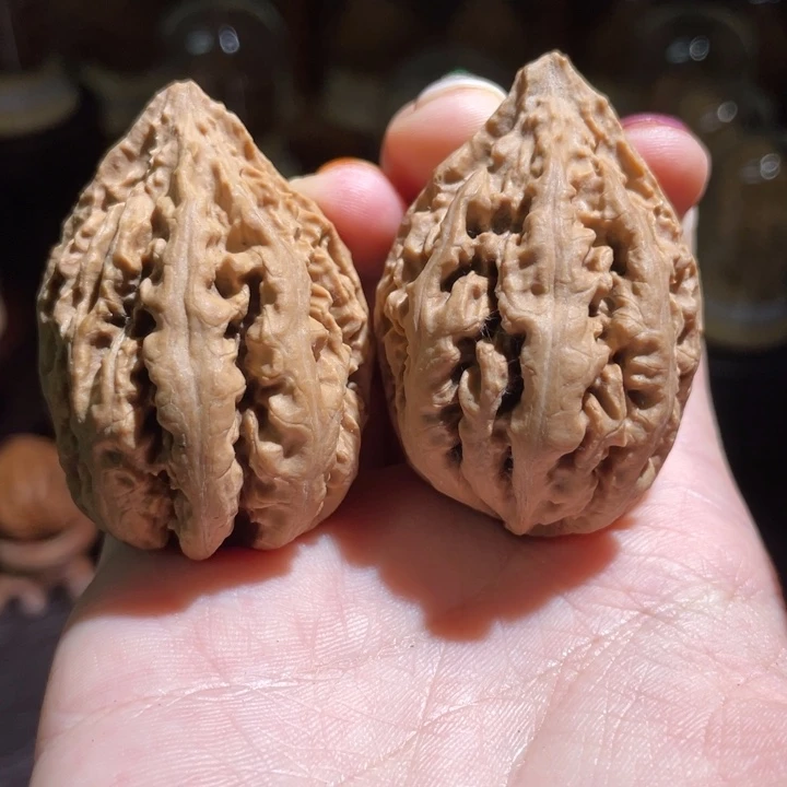 文玩核桃把件火焰霸王龙头货
