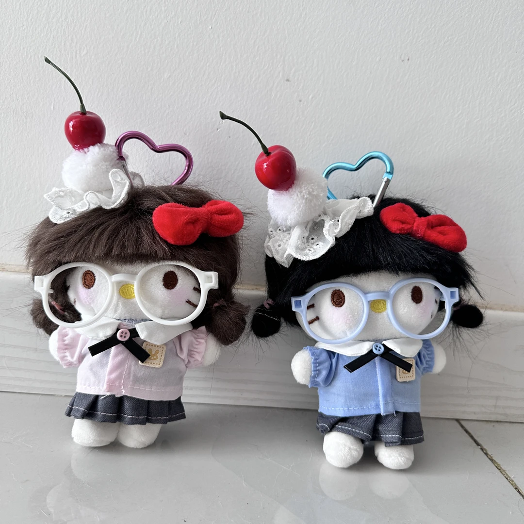 齐刘海幼稚园kitty手作（发型不好打理不建议背包上，赠备用皮筋）