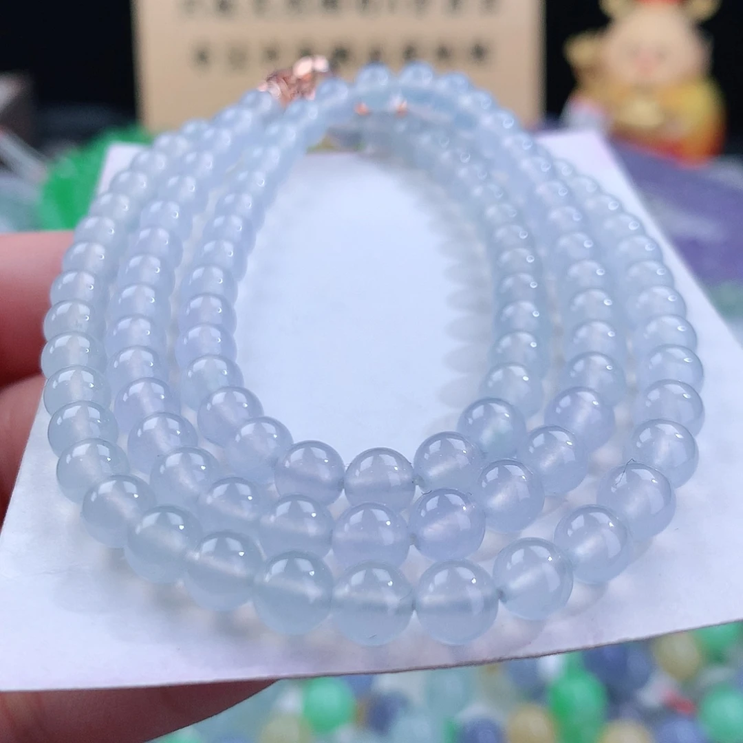 翡翠手链未镶嵌卡5.8mm