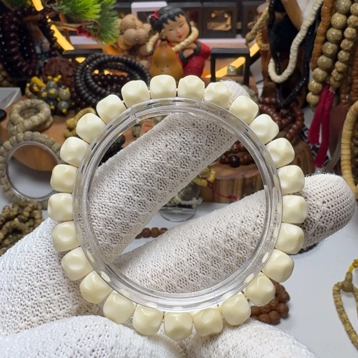 手串星月菩提3号车尺寸9.8白玉菩提无相单圈