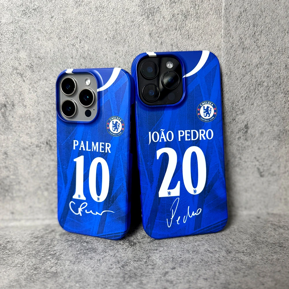 25-26切尔西主场球衣款iphone13XR 16pro MAX 15Pro plus手机壳