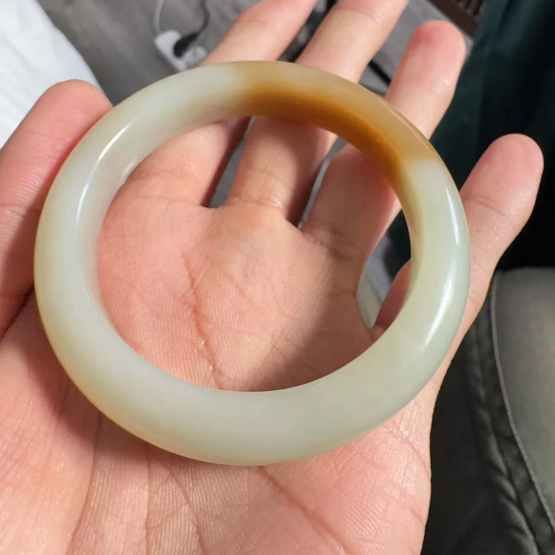 【德巧家】和田玉带糖手镯