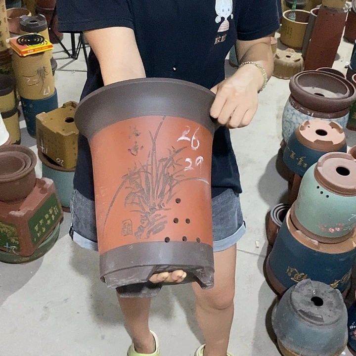 紫砂花盆紫砂花盆