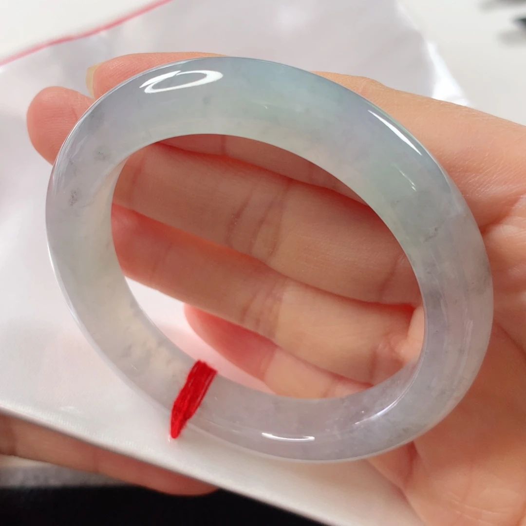 未镶嵌手镯翡翠 正圈295冰透乌鸡花❤️