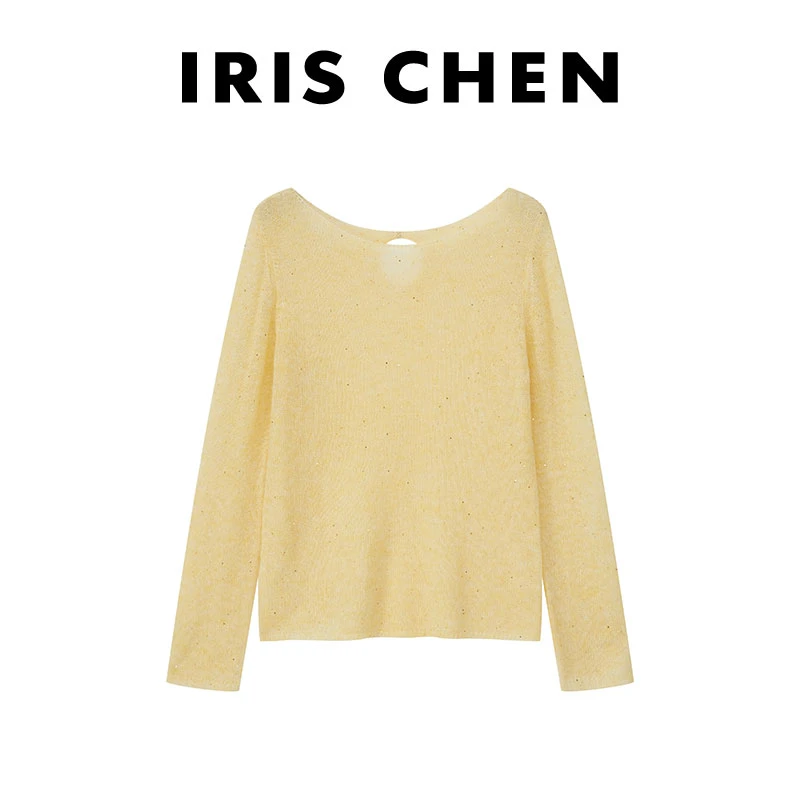 【现货】IRIS CHEN 北极星 2025秋“马海羊驼羊毛”极简百搭针织衫