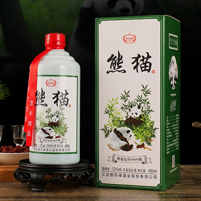 MENGXIANYUAN/梦仙缘熊猫酒52度浓香型400ML*单瓶装51-60度