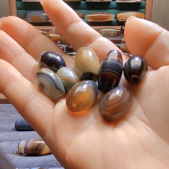 喜***)玛瑙/玉髓未镶嵌吊坠(不含链)