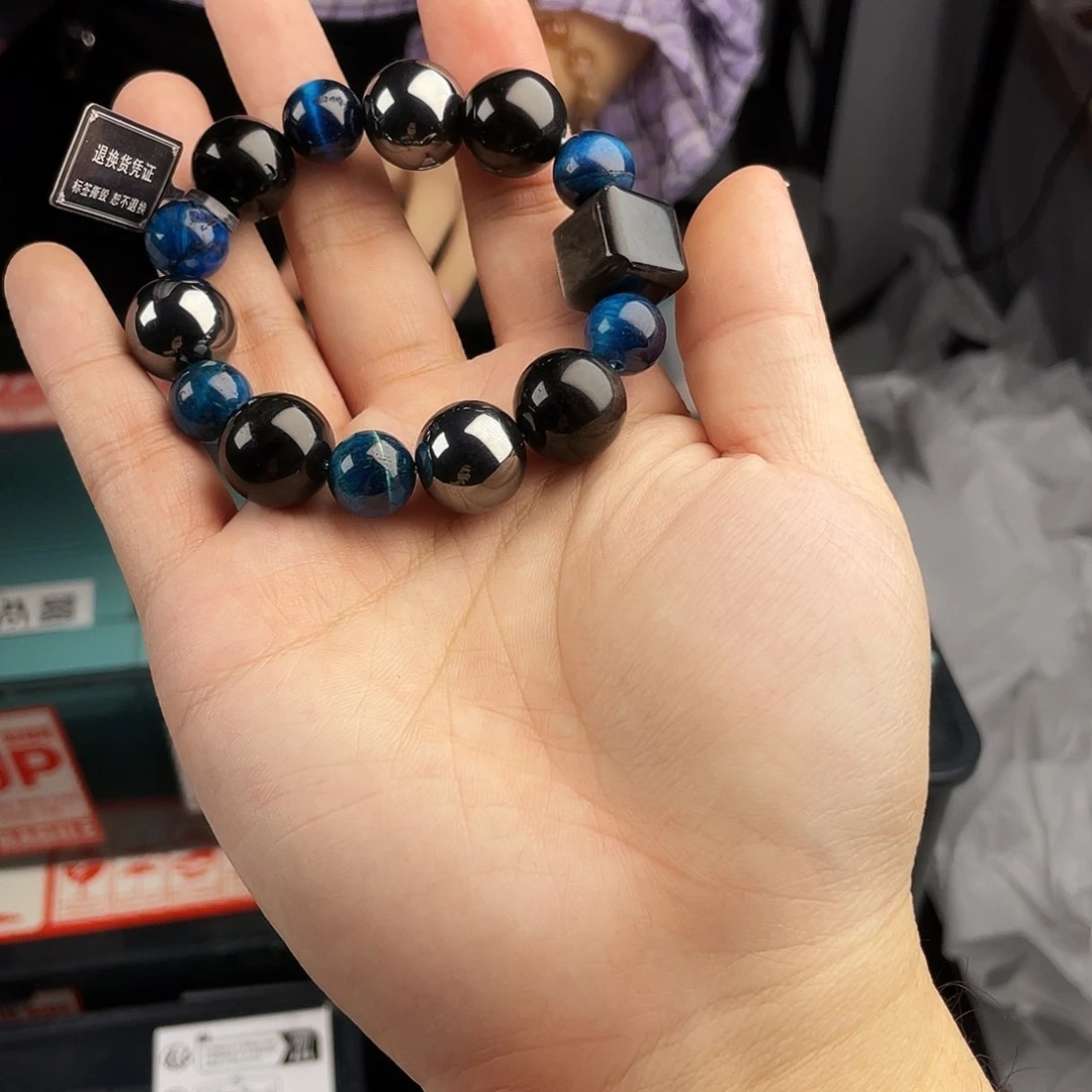 水晶手串银S925镀金镶嵌