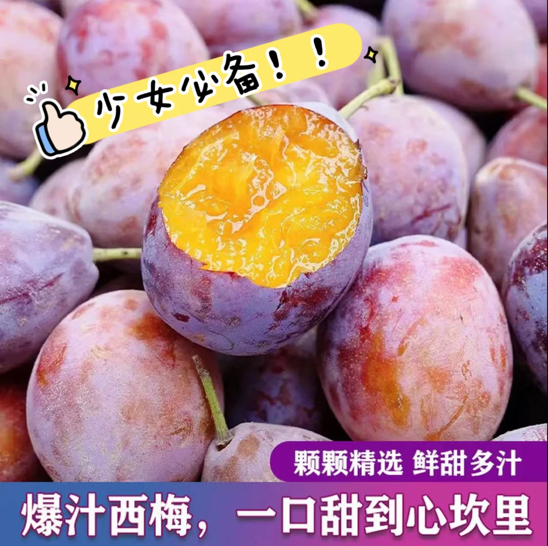 顺丰京东包邮-头茬新疆喀什西梅法兰西西梅伽师西梅少女必备水果X