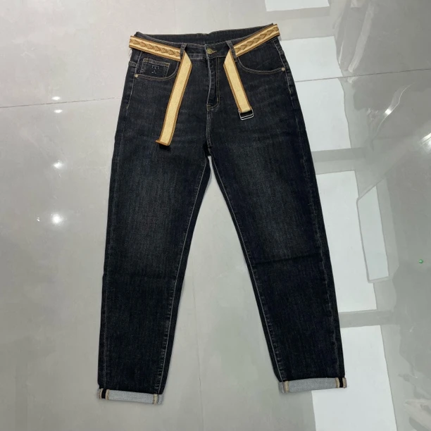 8675男士秋季长裤小脚牛仔裤百搭男装休闲锥形裤弹力时尚