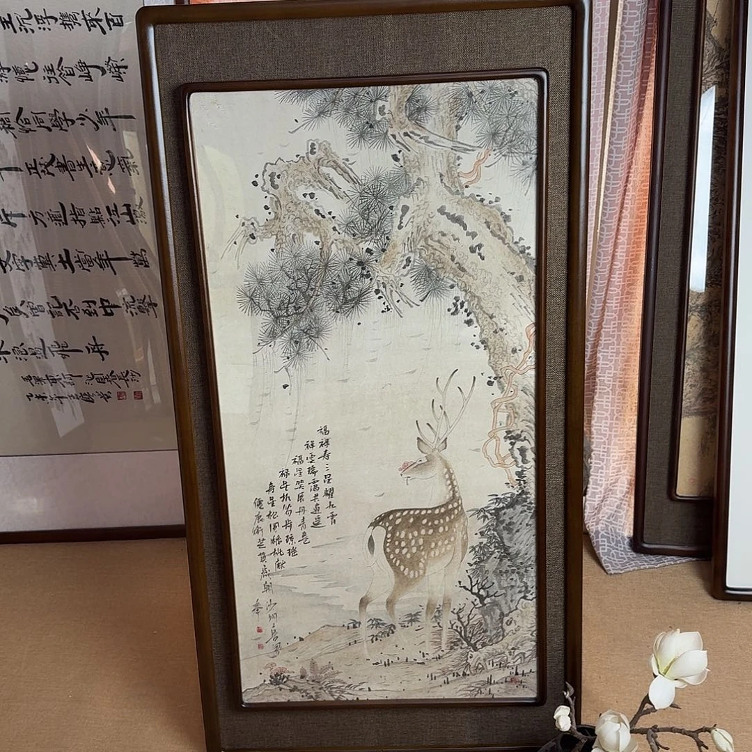 痒***儿国画真人手绘作品