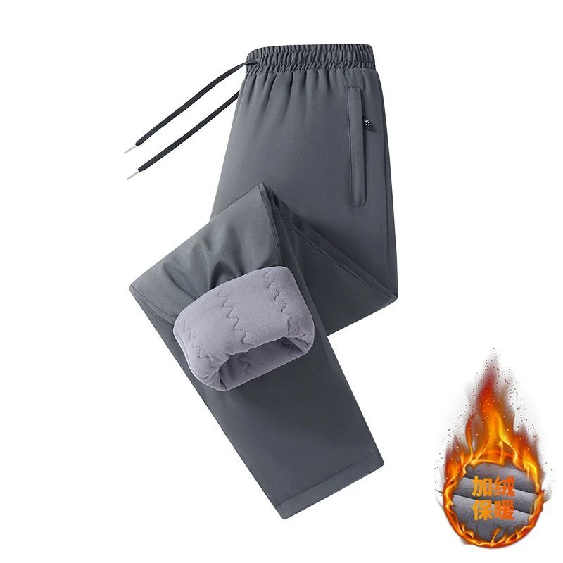 2025新款冬季棉裤加绒加厚大码中老年长裤休闲不臃肿耐磨防水防风