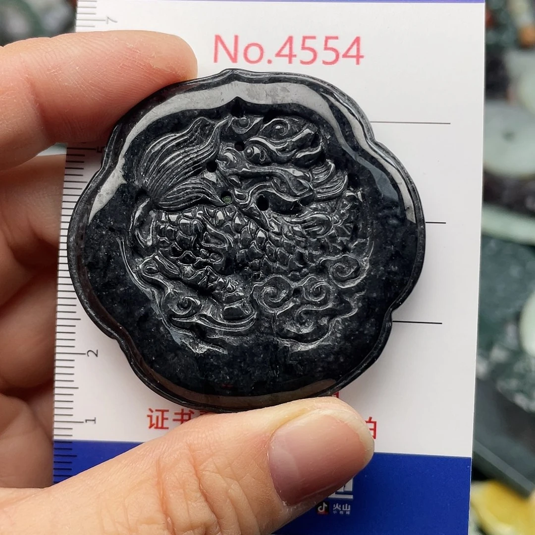 翡翠未镶嵌挂件4554