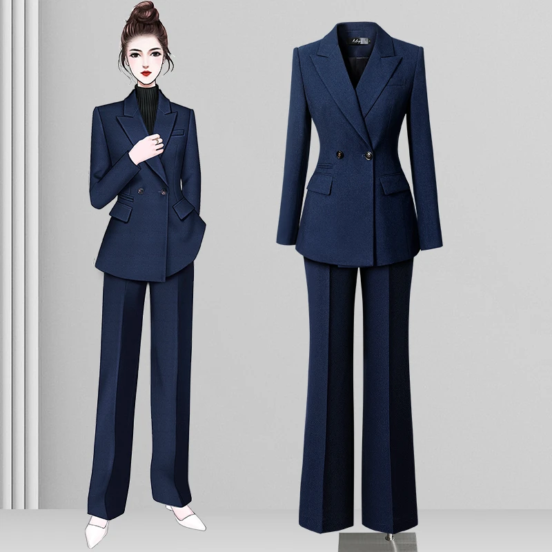 高级感西装套装女春季厚款西服外套ol通勤职业气质商务正装工作服