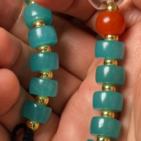 琉璃颈饰藏传小元素配饰饰品