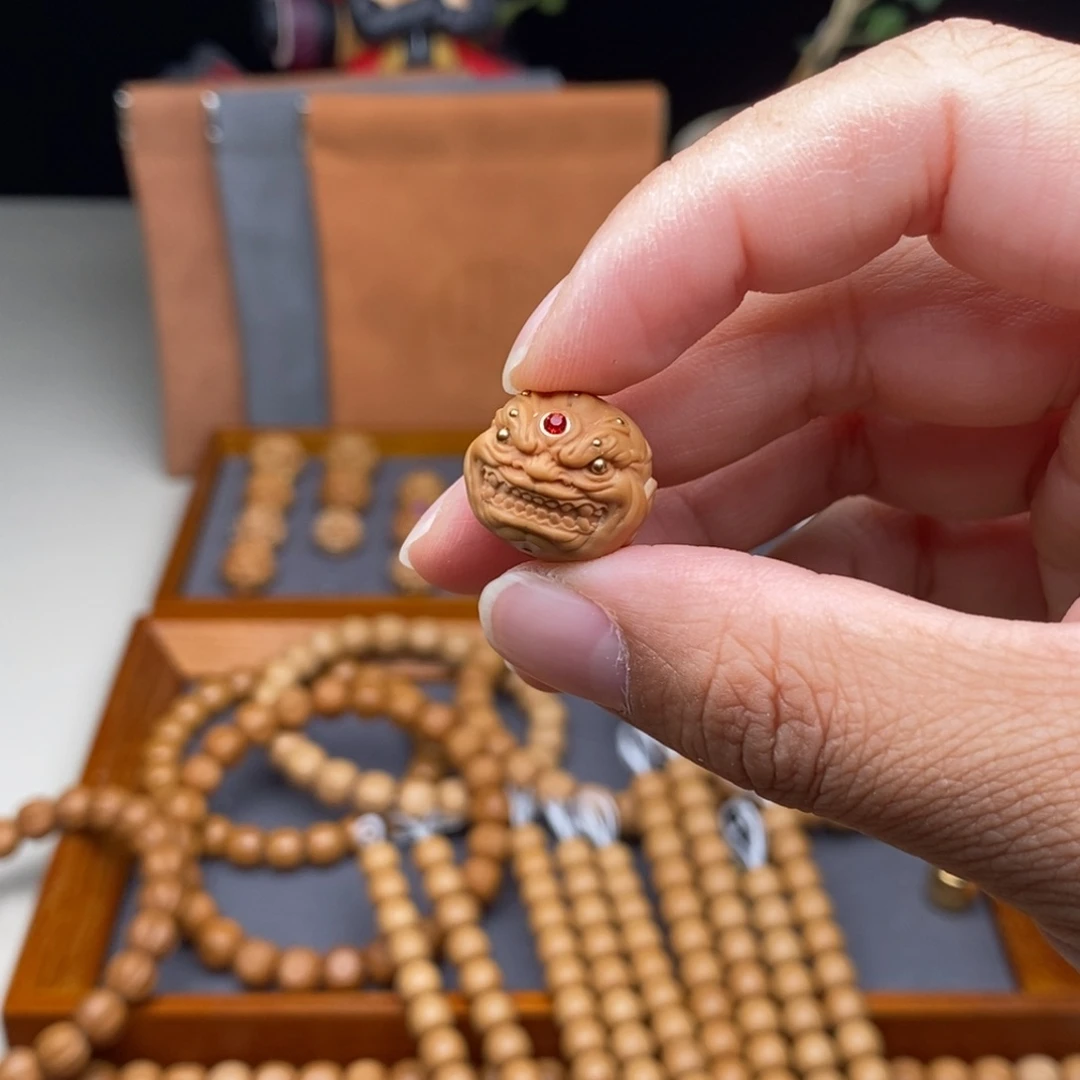 猴头核桃手串野*六目