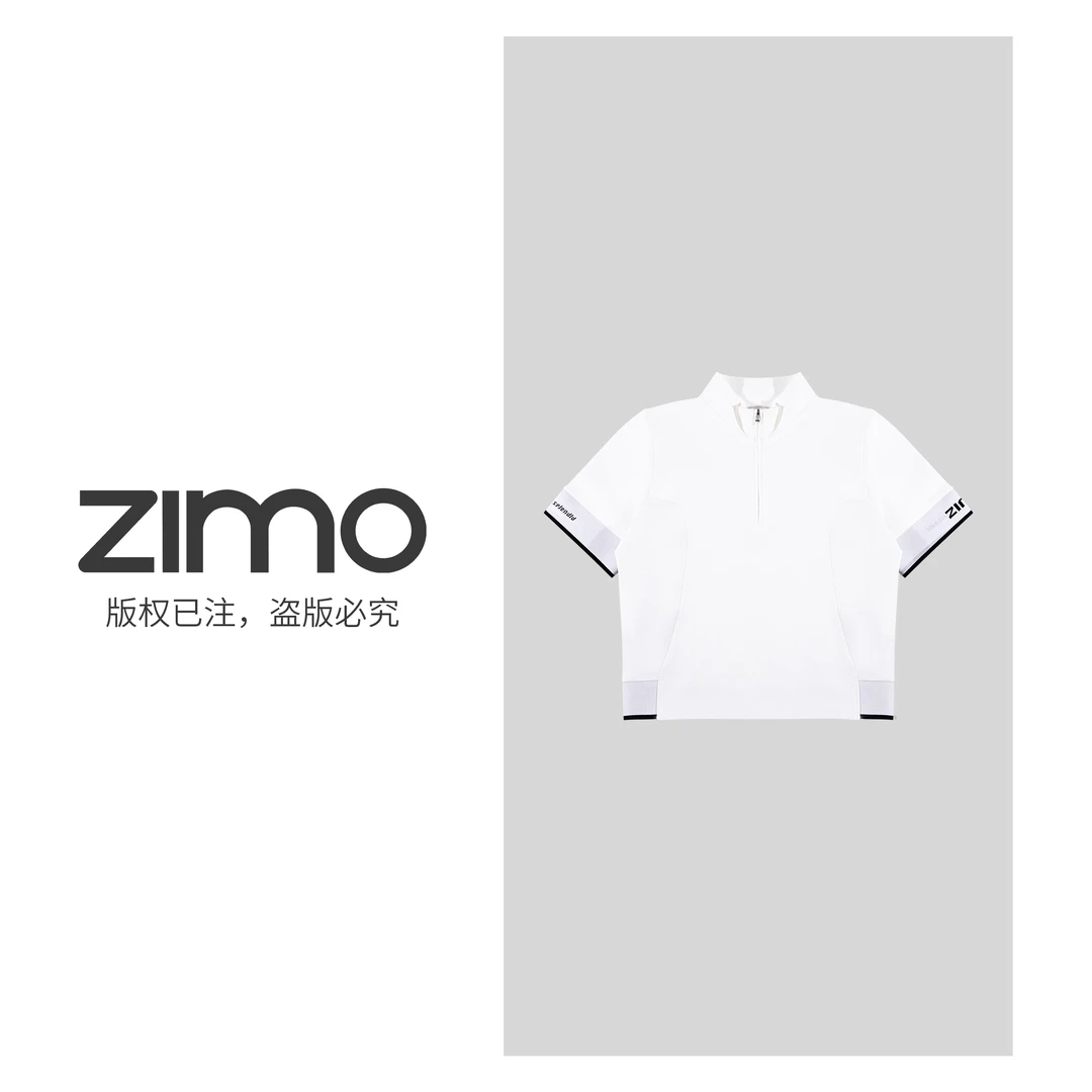 空气层女士短袖珍珠白251-zimo-瑜伽健身瑜伽服健身服YFDX251