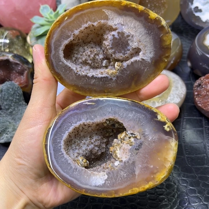 水晶发饰未镶嵌粉软奇石盆