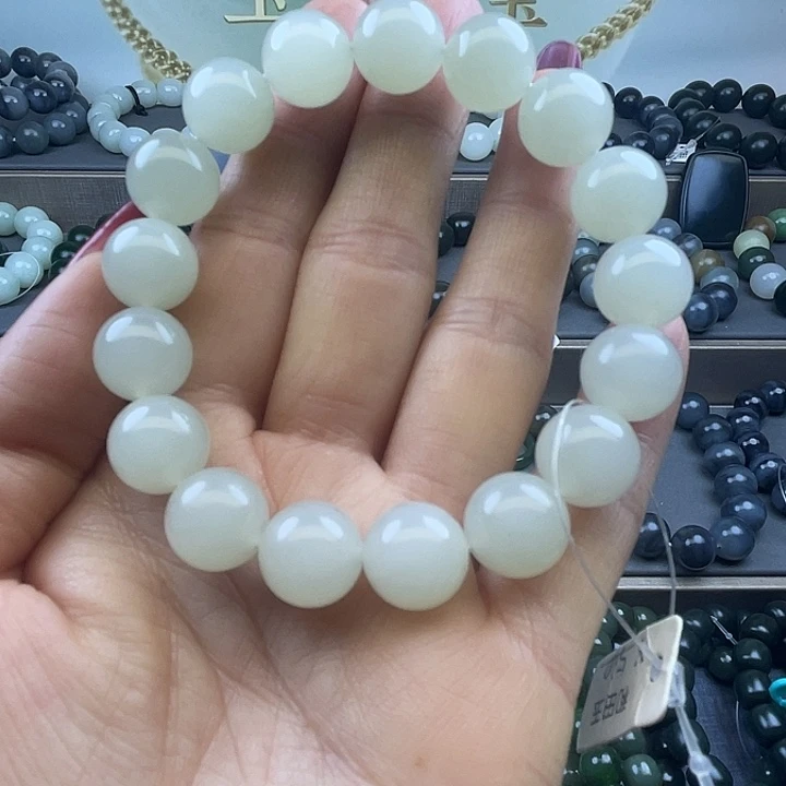 和田玉未镶嵌手链