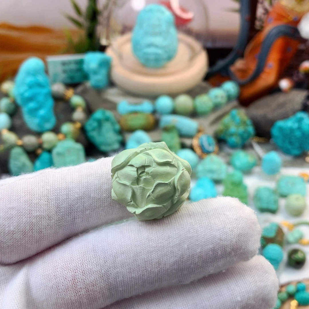 绿松石未镶嵌珠宝半成品