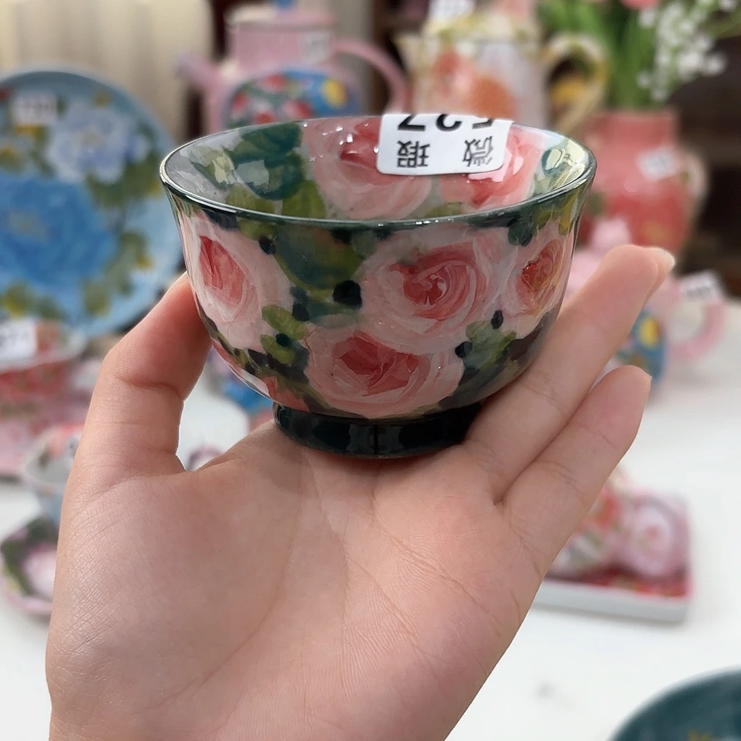 景德镇手绘高温釉下彩陶瓷茶具