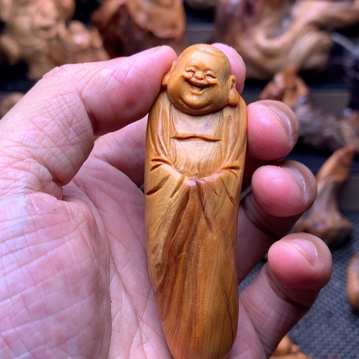 柏木（崖柏）崖柏陈化料手把件