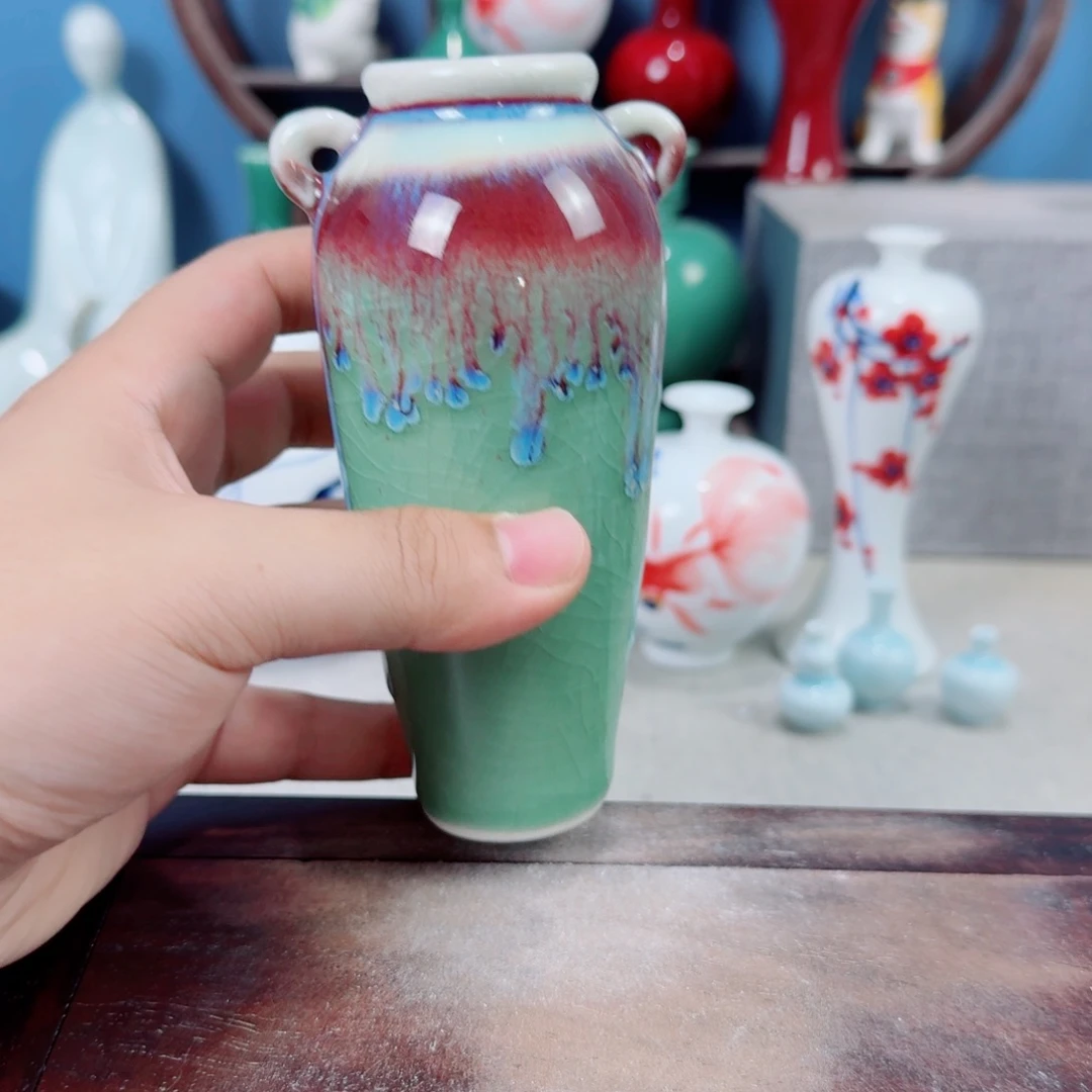 陶瓷手工小花器摆件