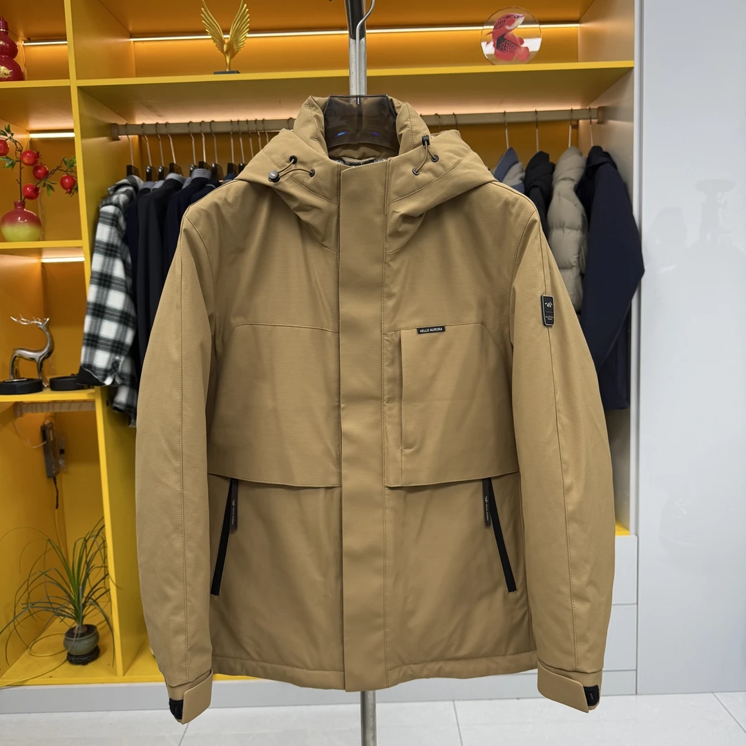 HW895户外男款三防鹅绒服亲肤舒适保暖外套休闲百搭冬装