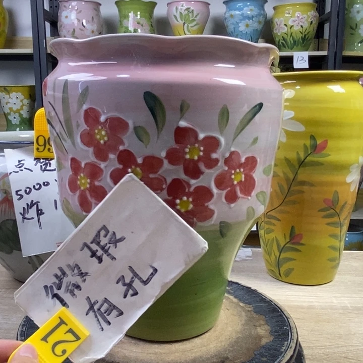 景德镇高温陶瓷花盆
