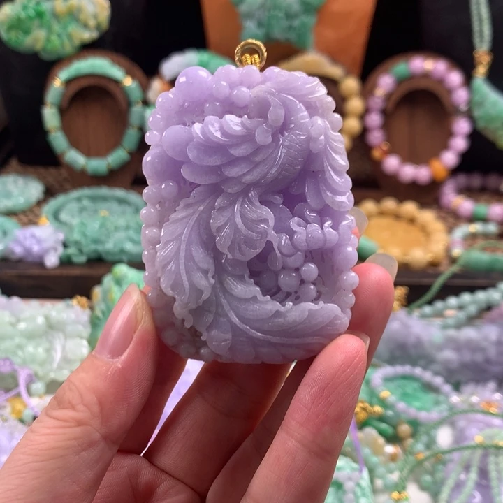 翡翠未镶嵌颈饰吊坠